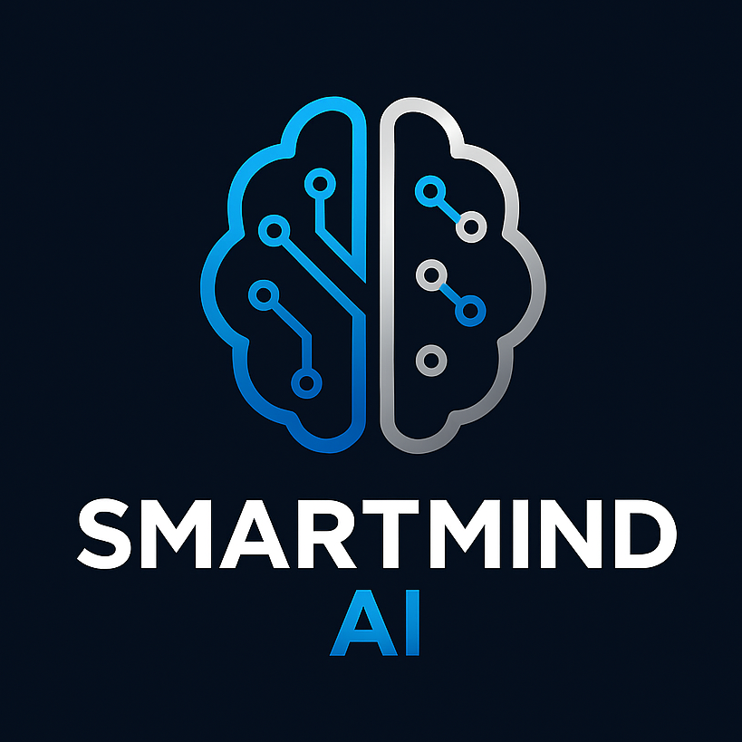 لوگوی هوش مصنوعی برای برند SMARTMIND AI