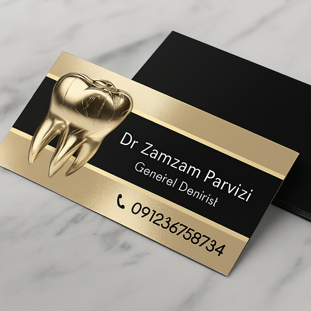 طراحی کارت ویزیت دندانپزشکی